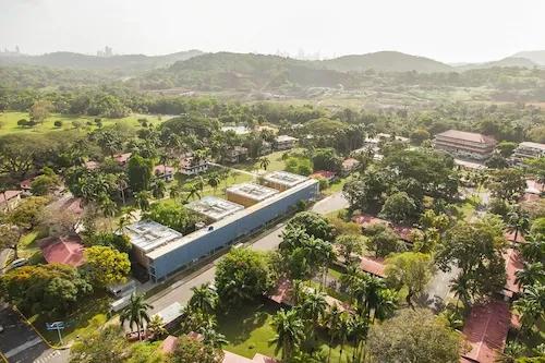 Vista desde un dron del campus de Ciudad del Saber