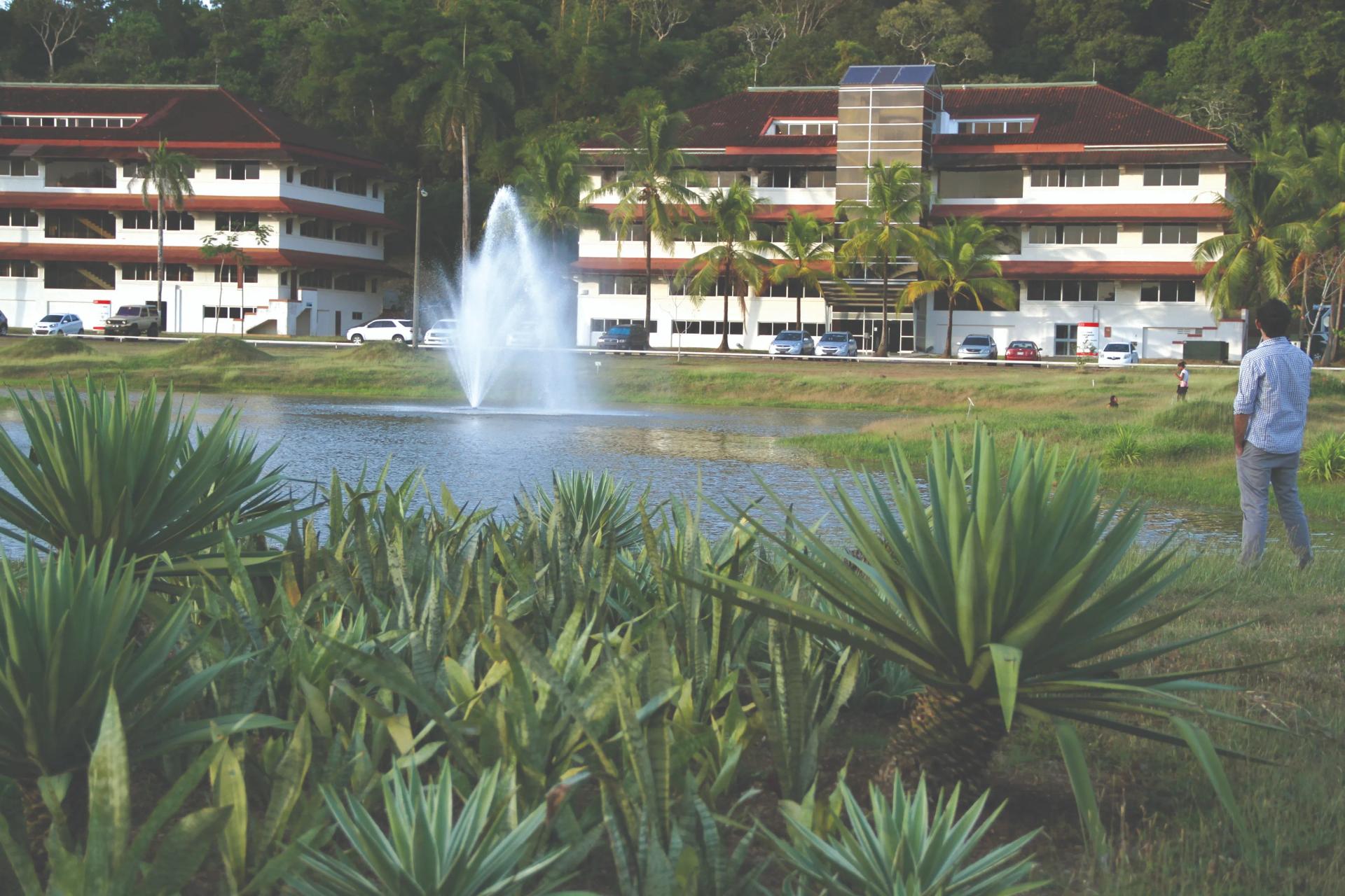Edificios en parque de los Lagos Ciudad del Saber